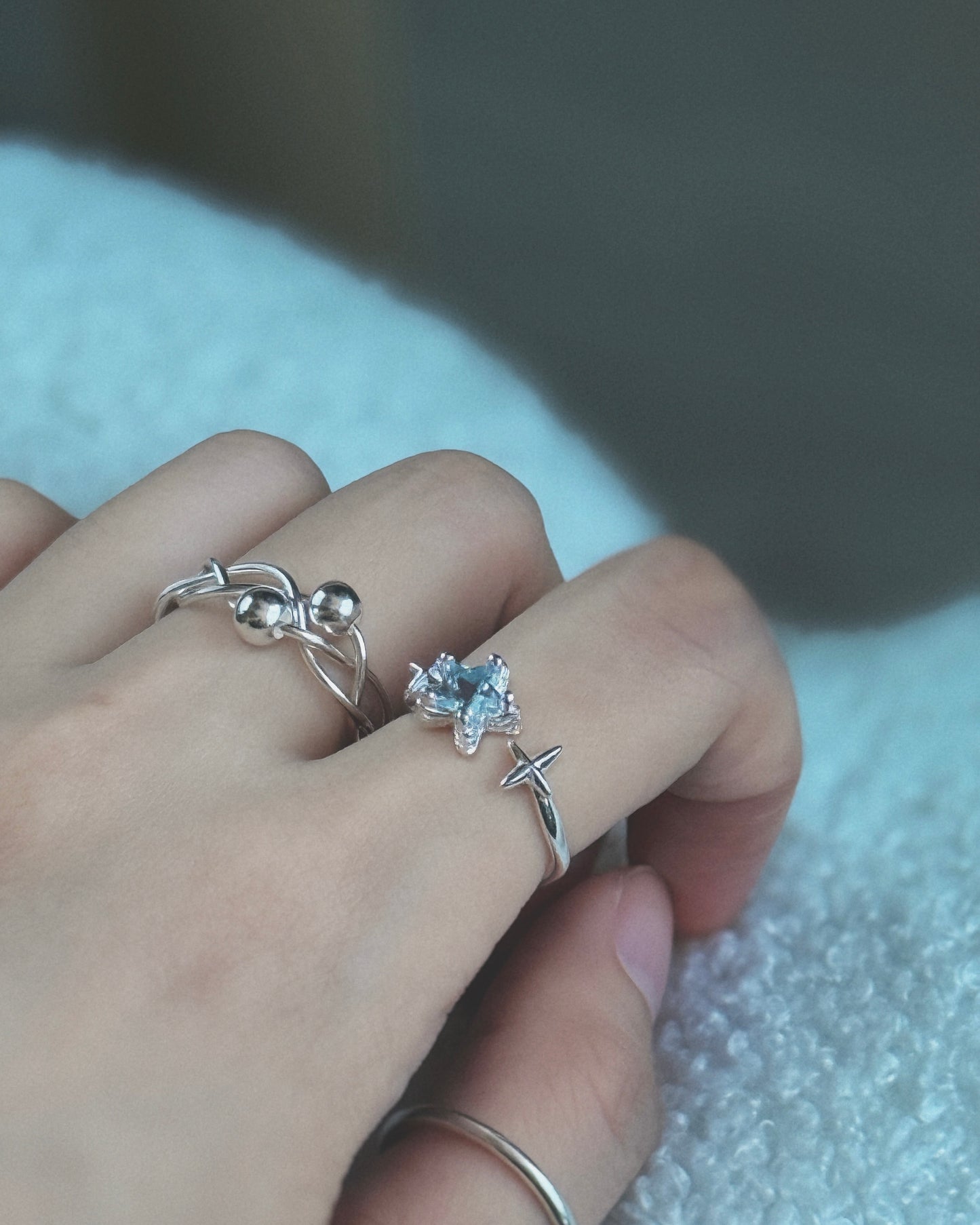KA355 Star S925 Ring