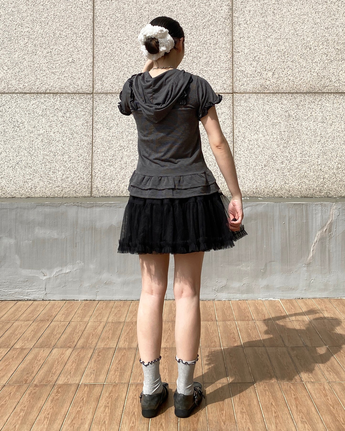 SK187 Mini Skirt - White | Black
