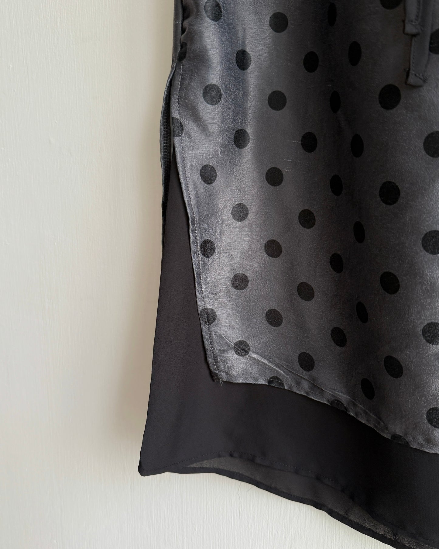 SK219 DotDot Skirt - Skyblue | Charcoal