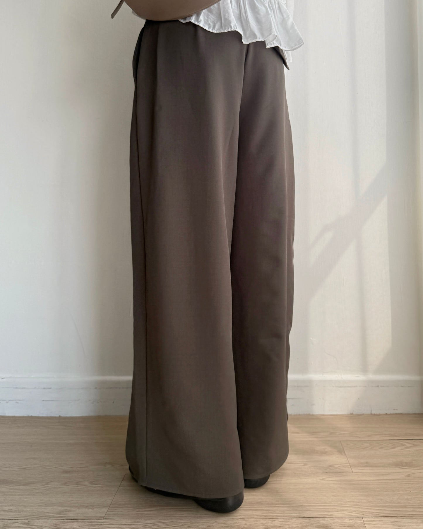 (🧨7-11/2限定優惠) PT079 Wide Pants - Khaki | Black