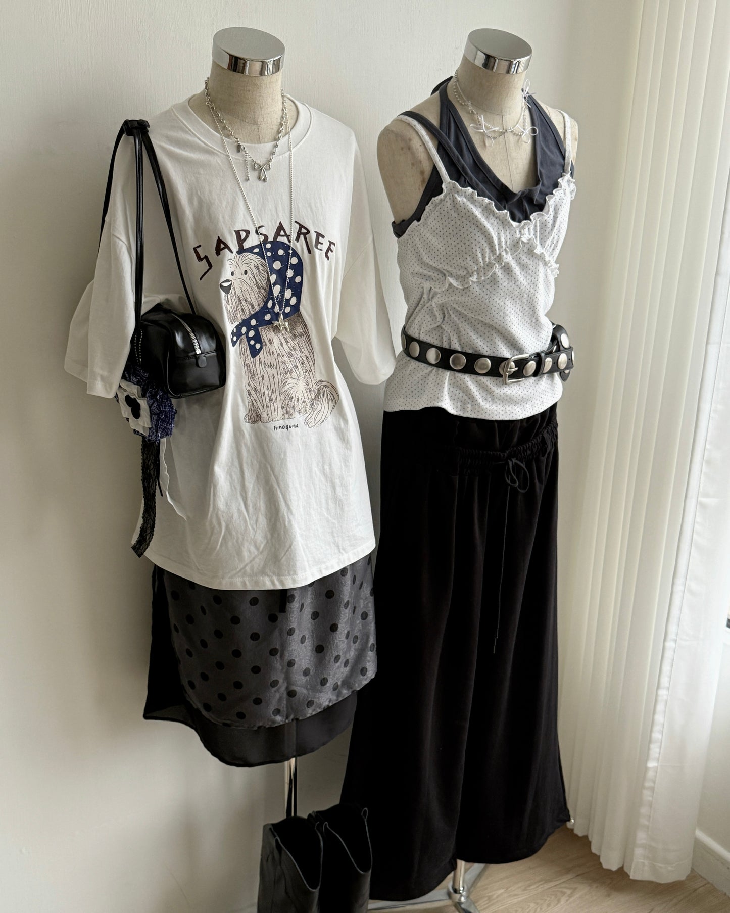 VT284 DotDot Vest - White | Gray