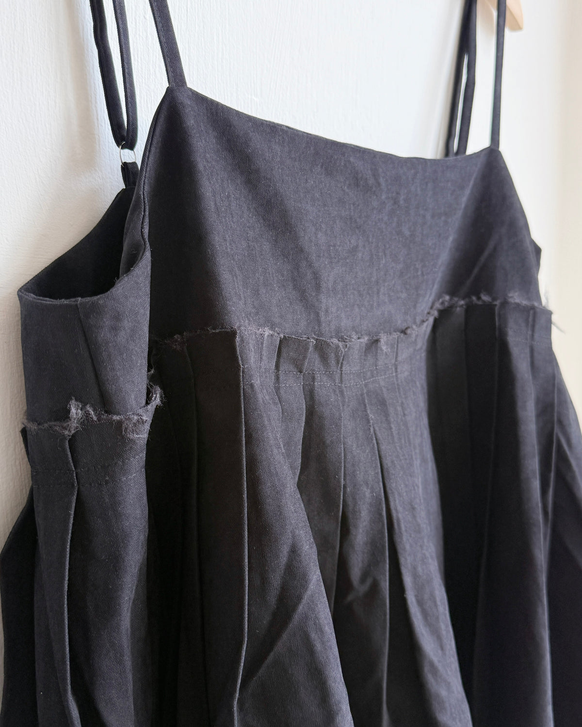 VT336 Pleated Babydoll Camisole - Charcoal | Black