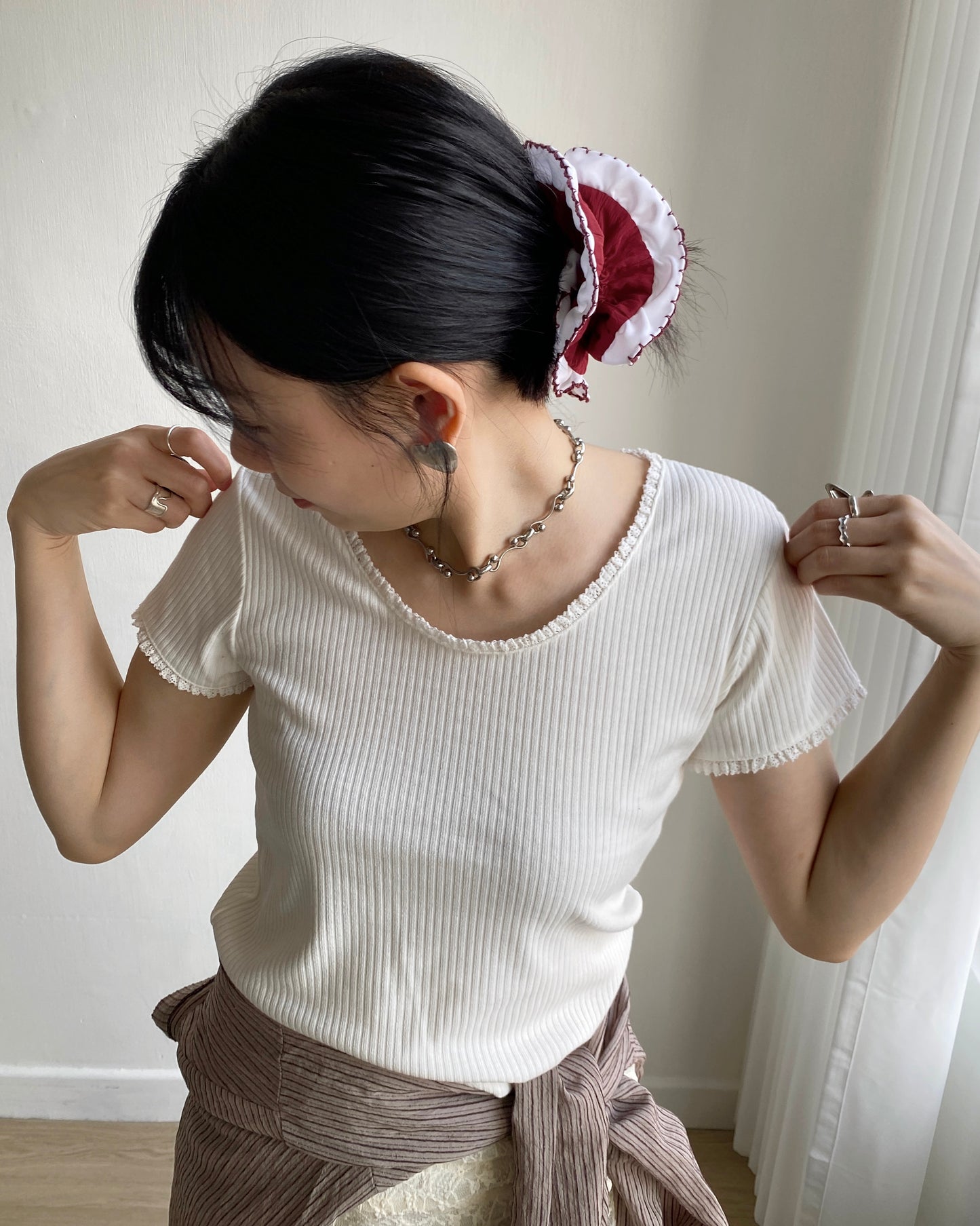 (🥨買2送1) KA337 Hair Accessories - Red | Blue