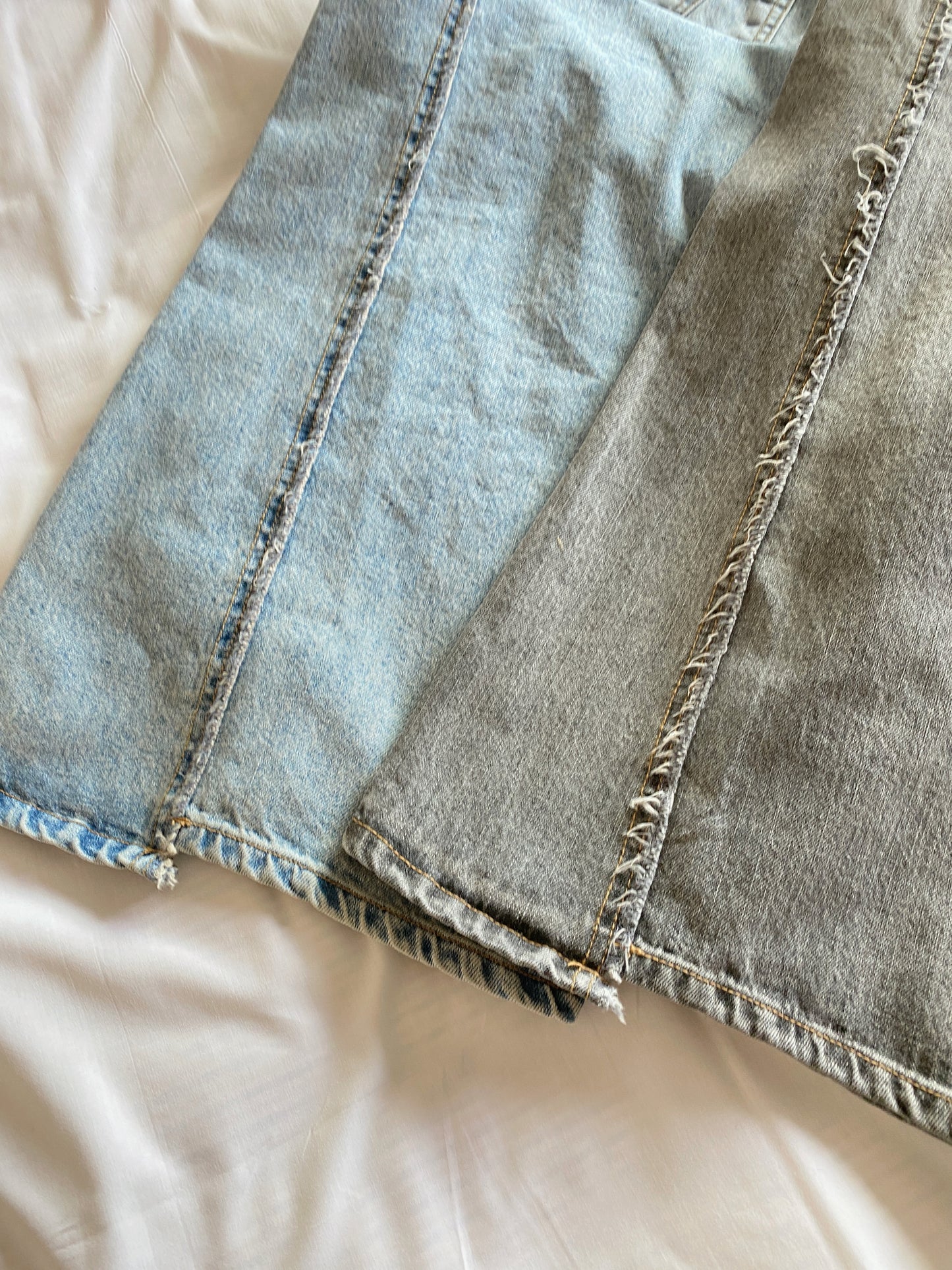 JN058 Irregular Jeans - Blue | charcoal