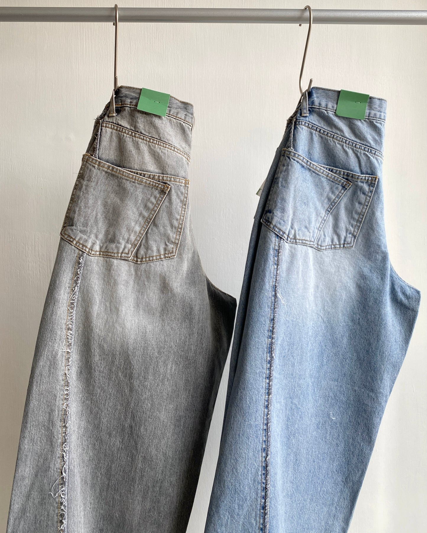 JN058 Irregular Jeans - Blue | charcoal