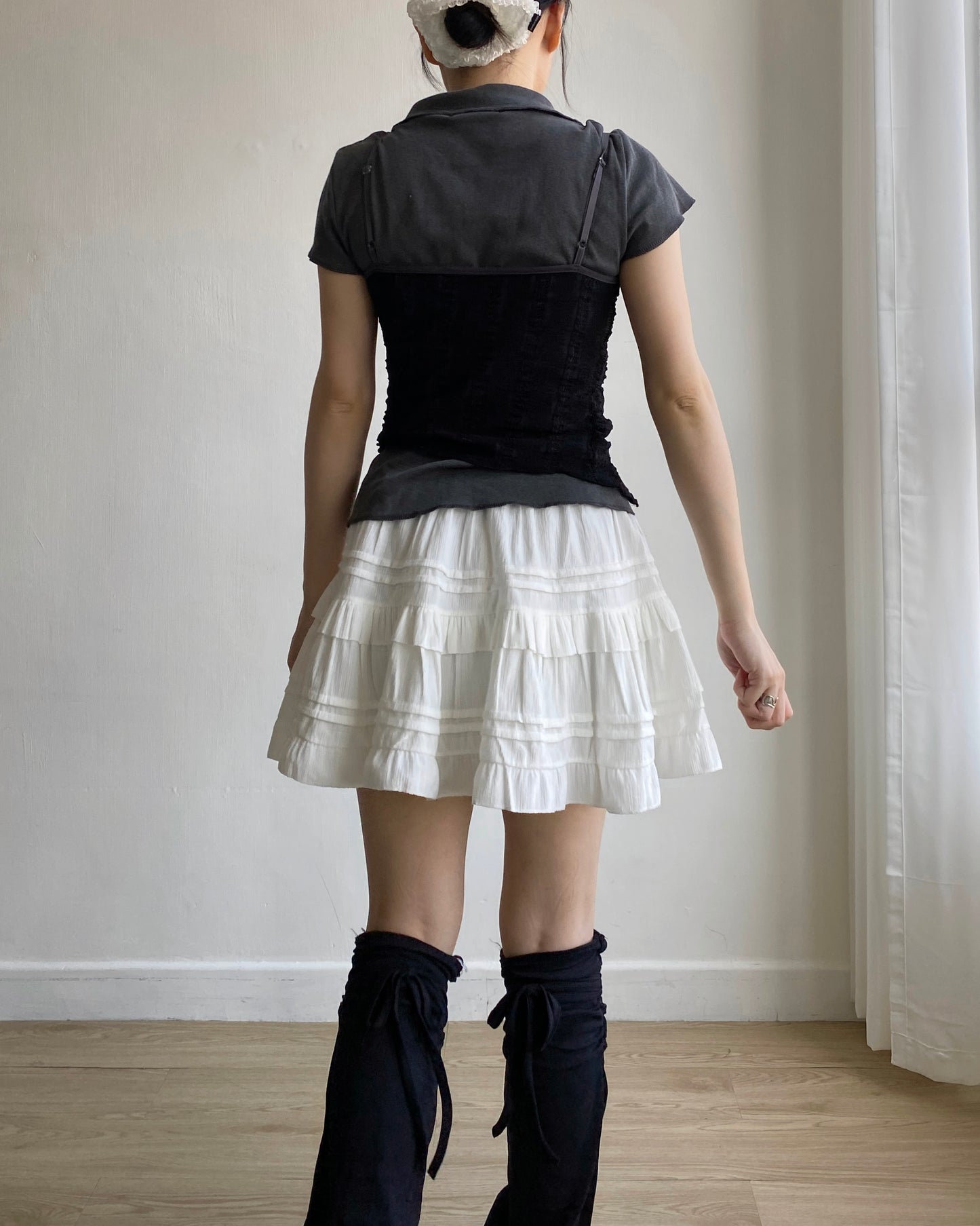 現貨 TP517 V-Neck Top - Pink | Charcoal