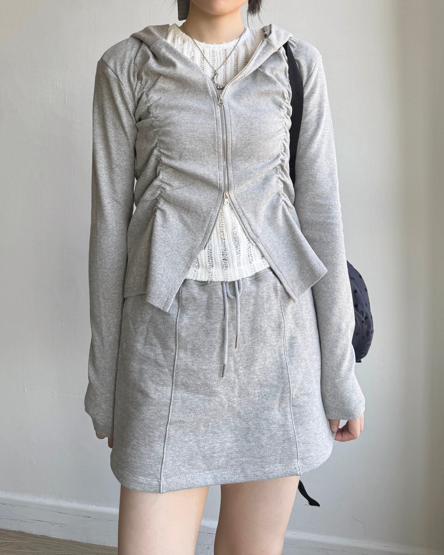 JK038 Casual Jacket - Gray | White | Black