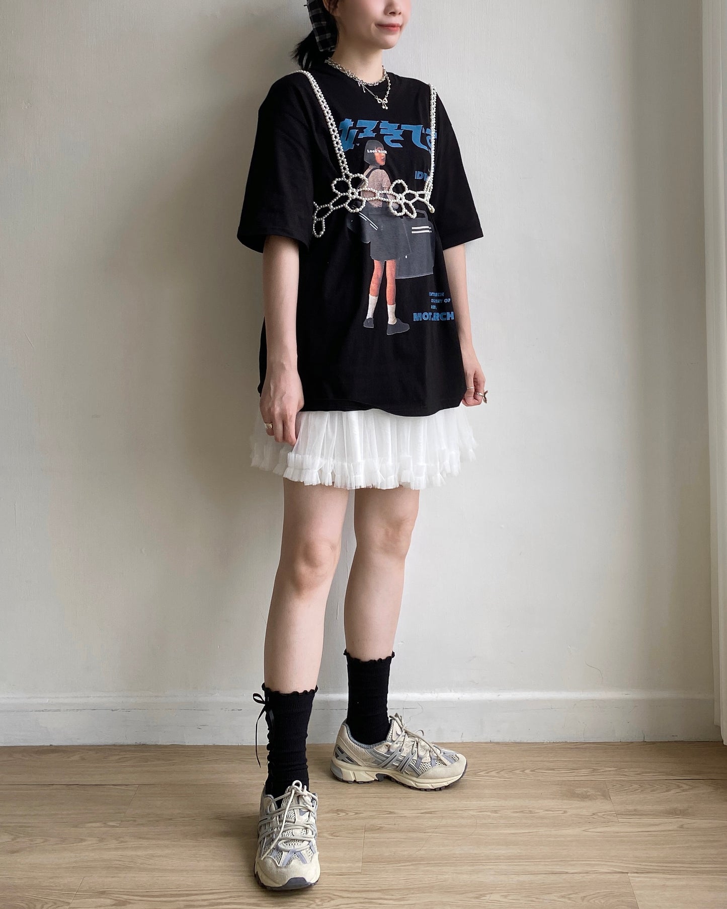 TP521 Oversize Print TEE - White | Gray | Black
