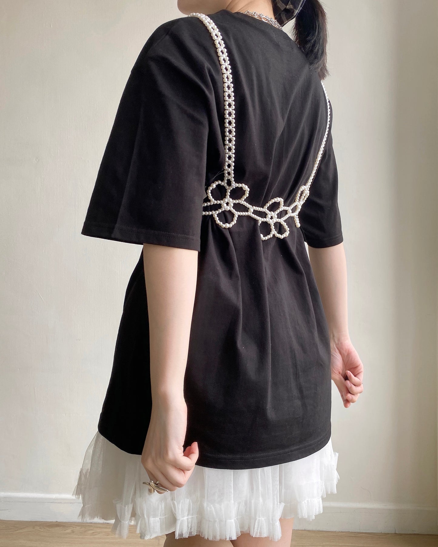 TP521 Oversize Print TEE - White | Gray | Black