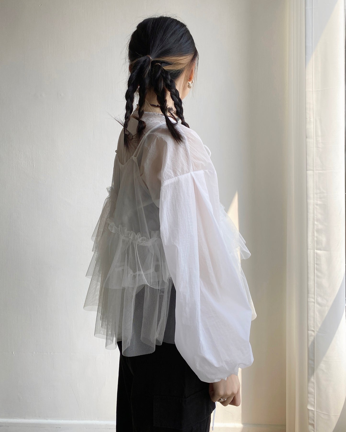 JK036 Lightweight Jacket - White | Khaki