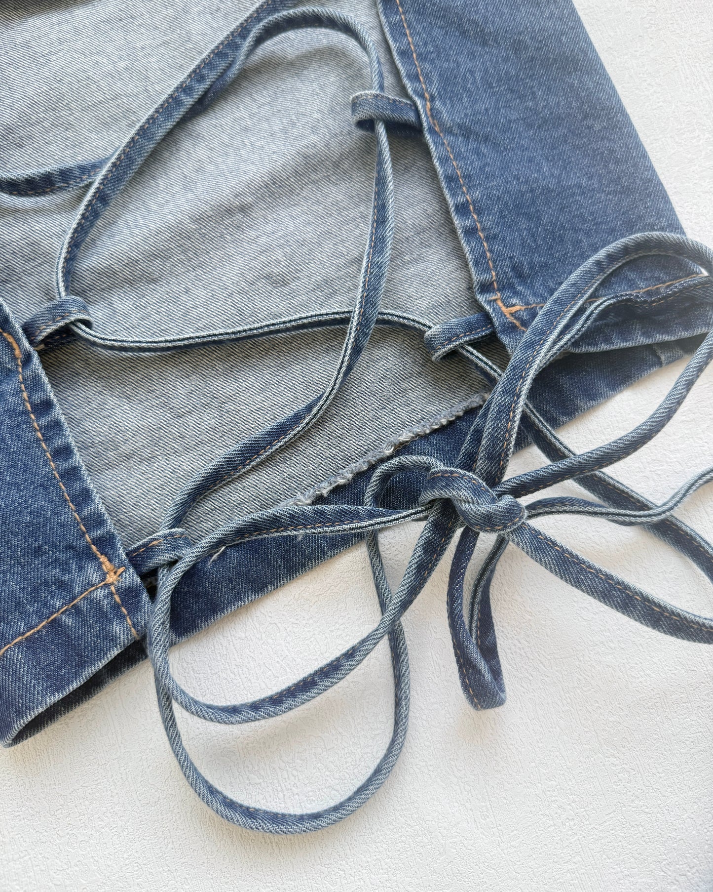 VT253 Denim Strap Camisole - Light Blue | Navy