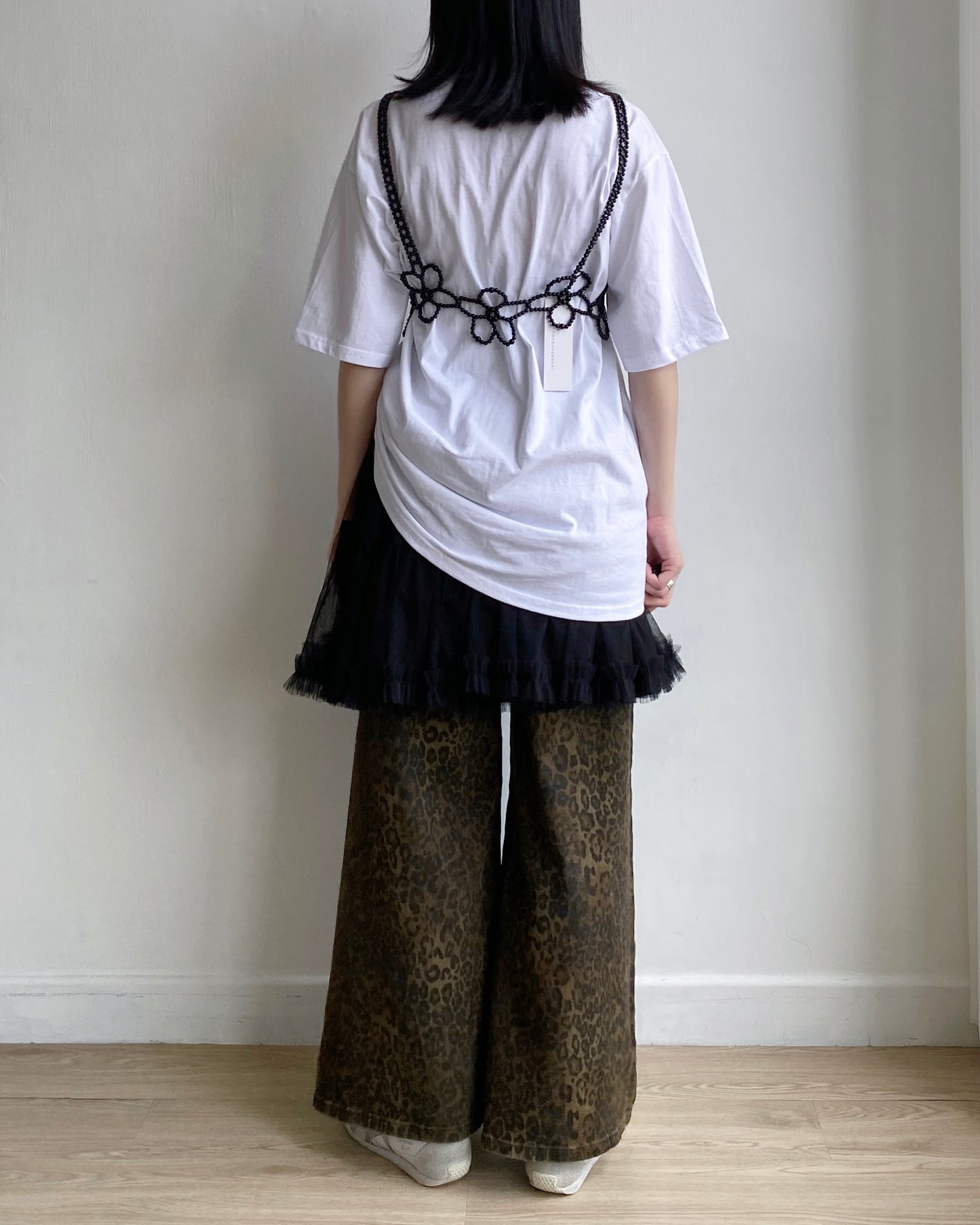 TP521 Oversize Print TEE - White | Gray | Black