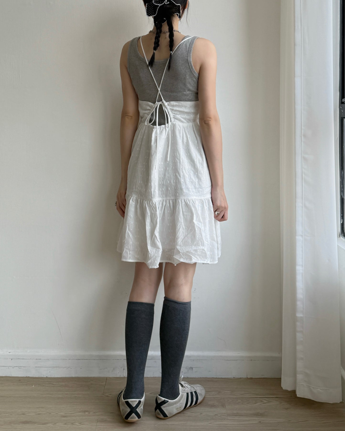VT307 Star Ribbed Sleeveless - Gray | Butter