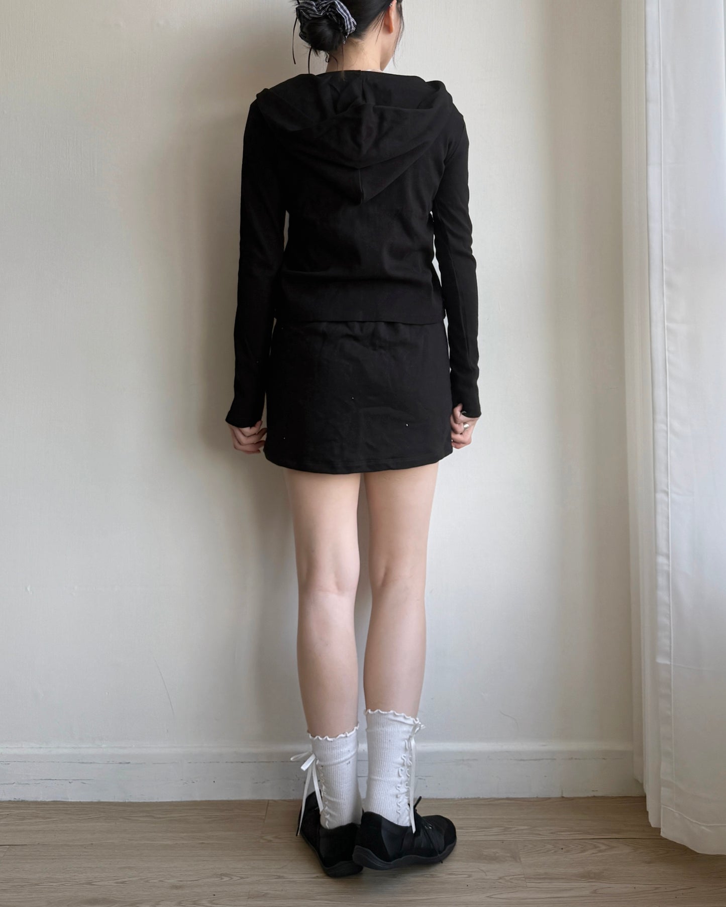 SP019 Pintuck Skort - White | Gray | Black