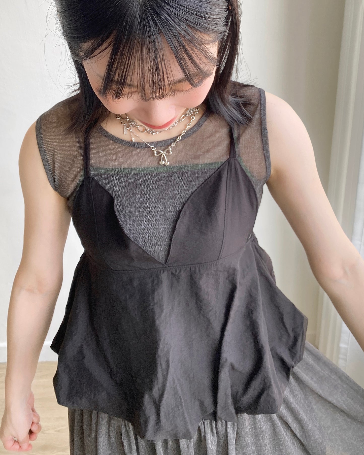 DS270 Sheer Ops - Black | Orange