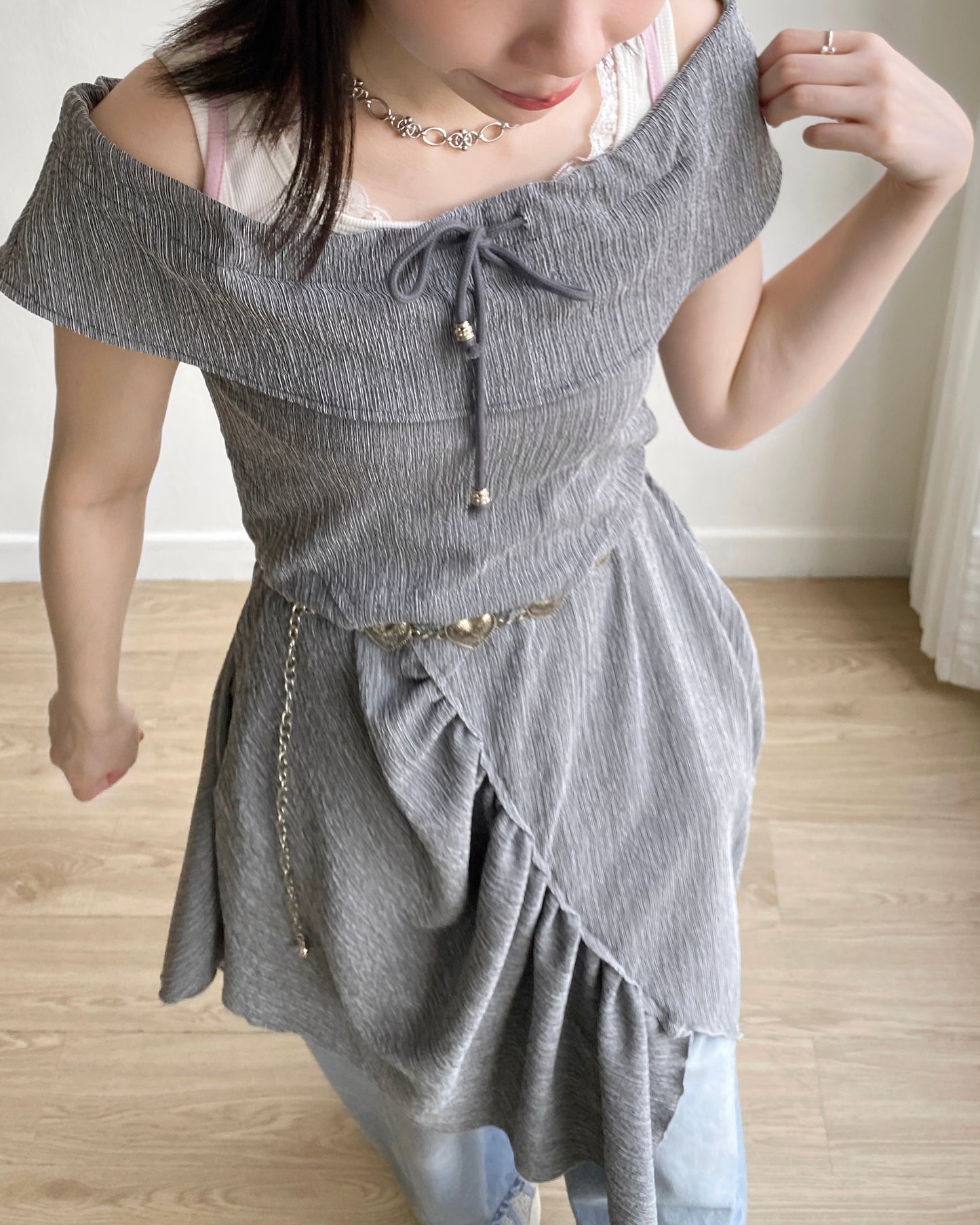 DS276 2way Shirring OPS - Olive | Charcoal