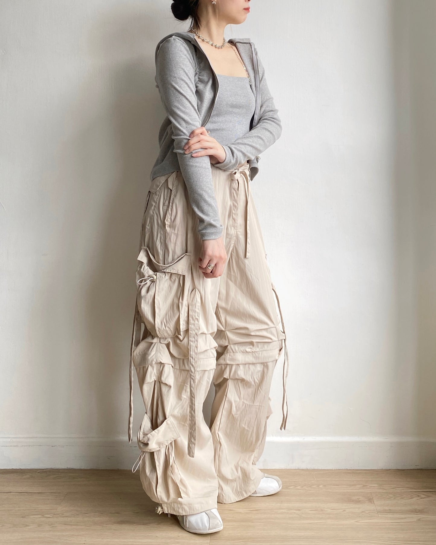 JK038 Casual Jacket - Gray | White | Black