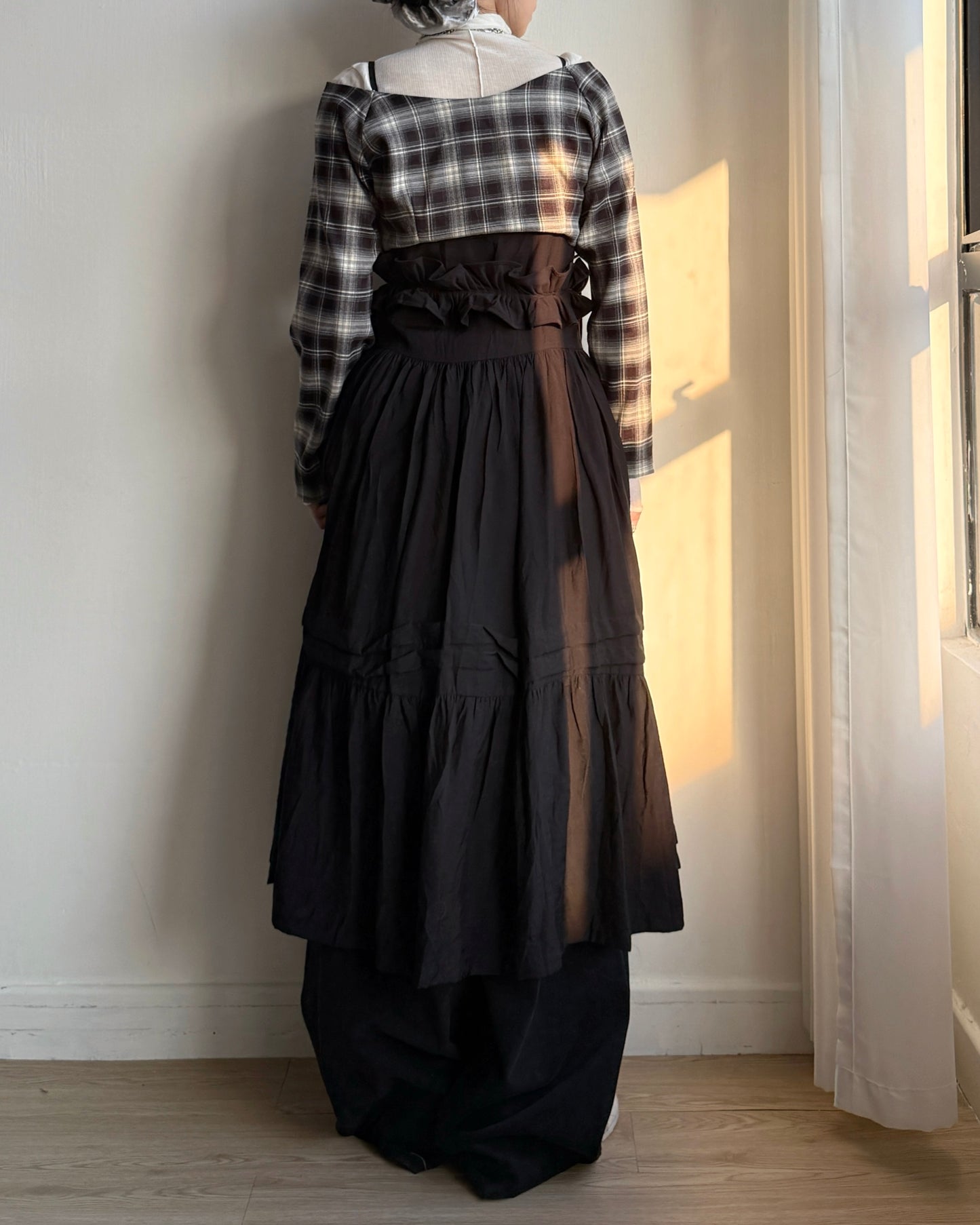 DS286 鈕扣多種穿法OPS - Ivory | Black