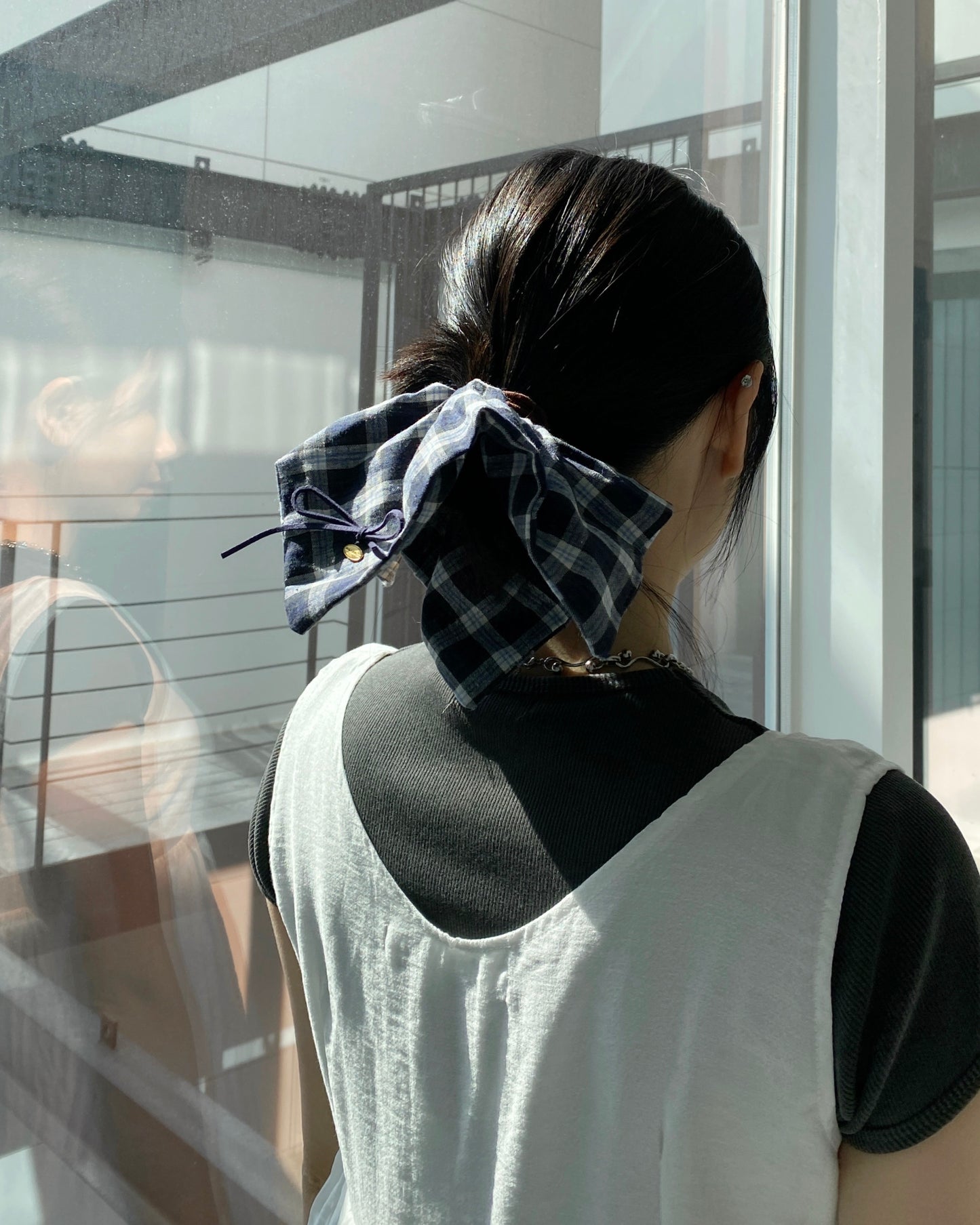 (🥨買2送1) KA334 Square Hair Accessories - Checkered