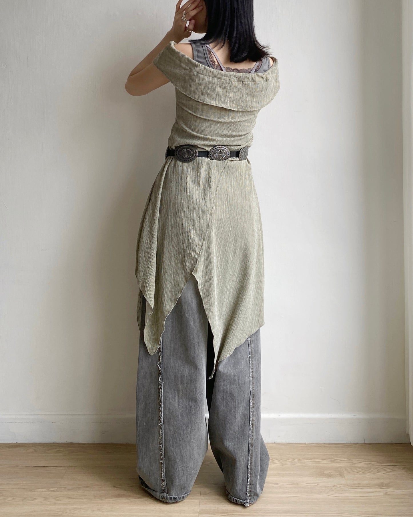 DS276 2way Shirring OPS - Olive | Charcoal