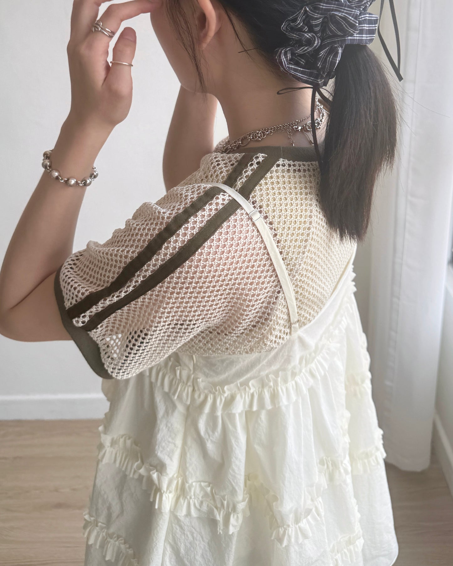 TP530 Track Mesh Short-sleeve TOP - Khaki | Black