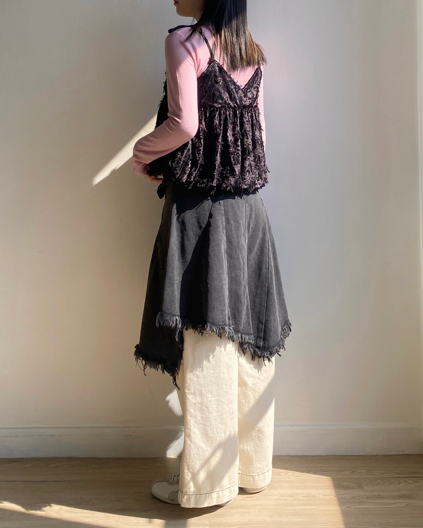 現貨 VT232 Ribbon Vest - Black