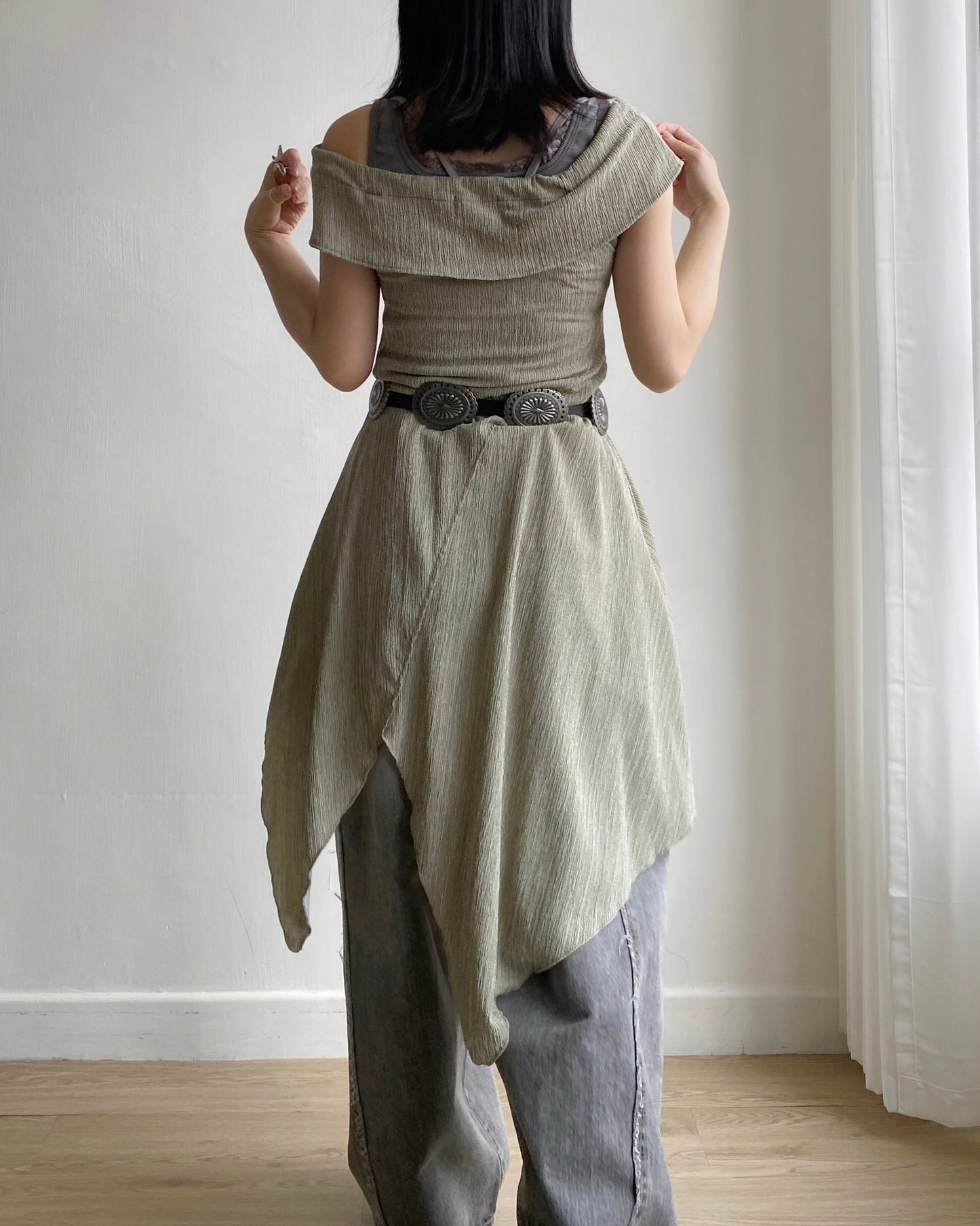 DS276 2way Shirring OPS - Olive | Charcoal