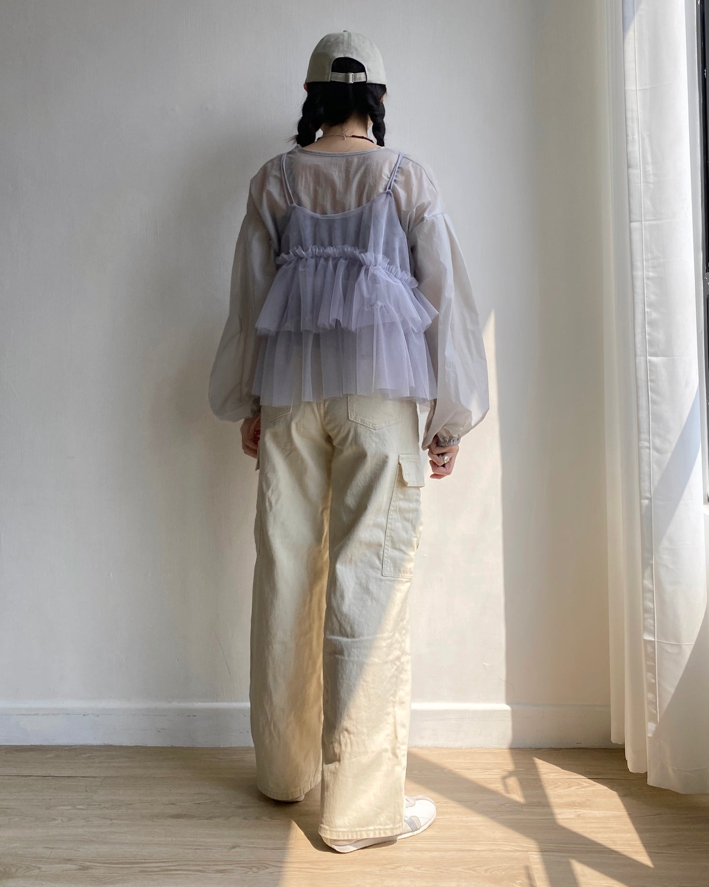 JK036 Lightweight Jacket - White | Khaki