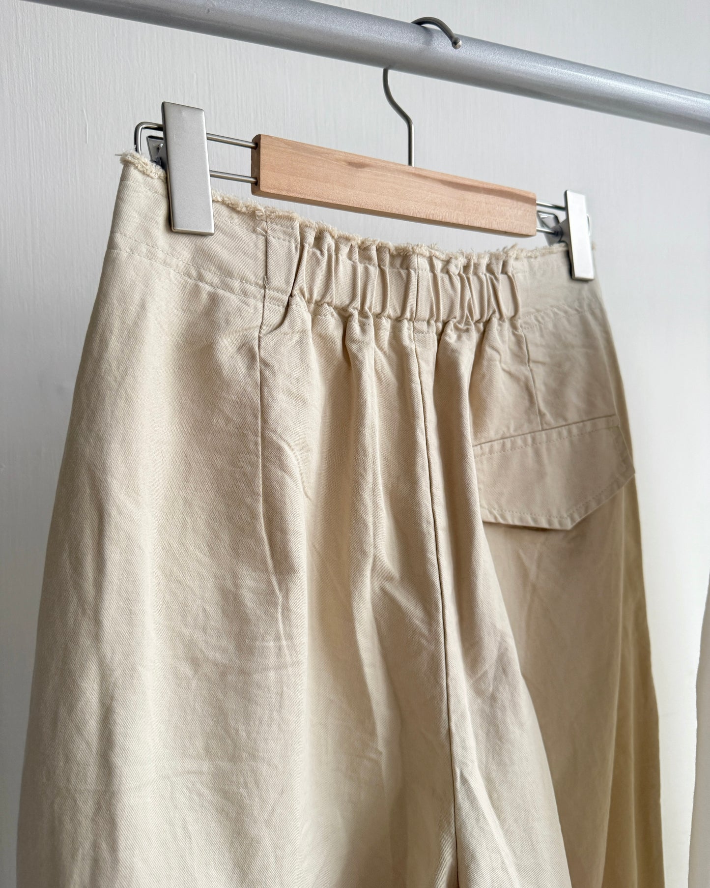 現貨 PT072 Wide Straight-Fit Cotton Pant - White | Beige | Black