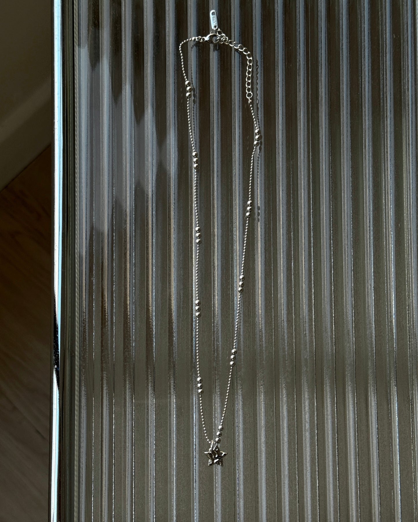 KA428 Texture Star Necklace