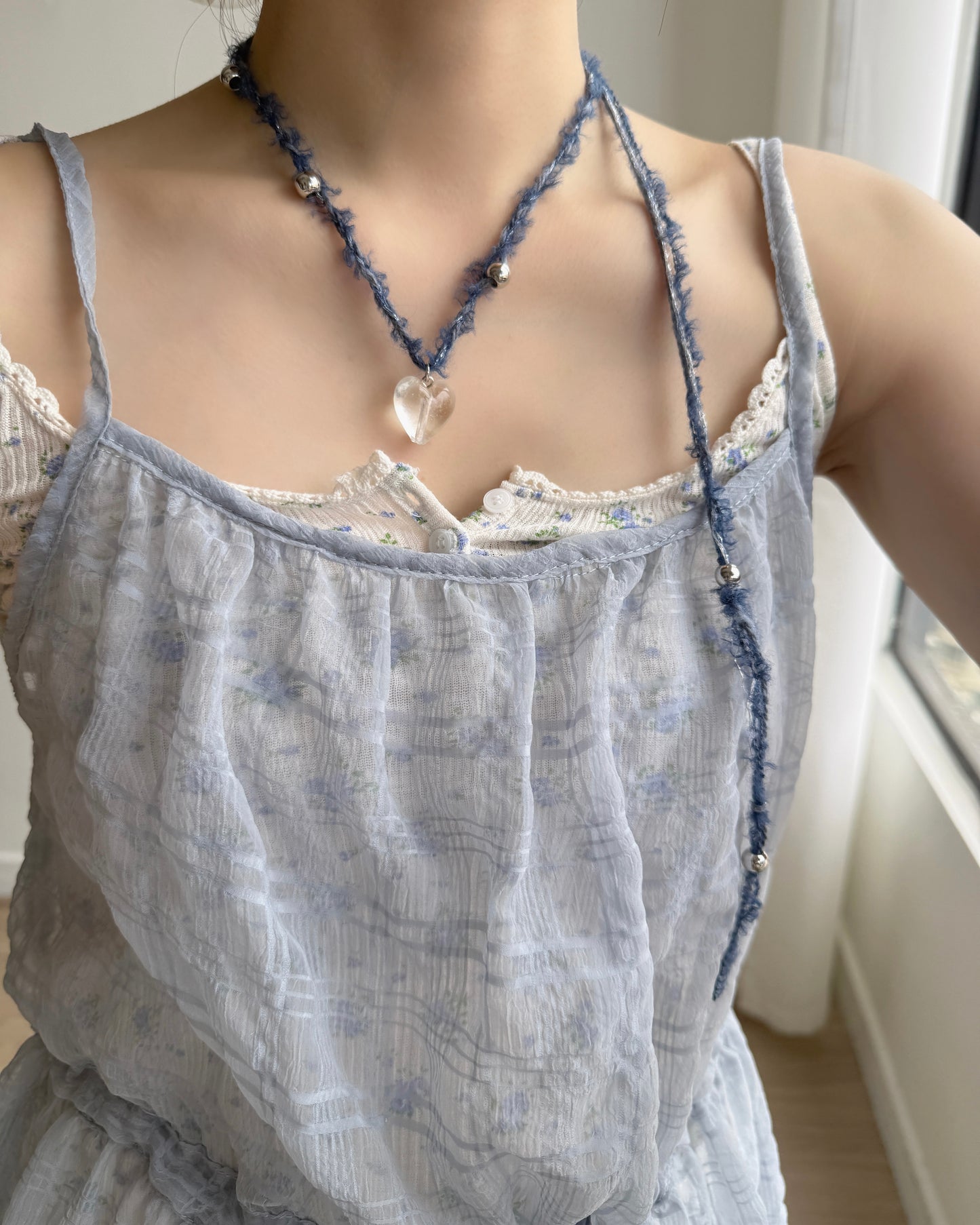 VT256 Lavender Sleeveless - Blue | Yellow