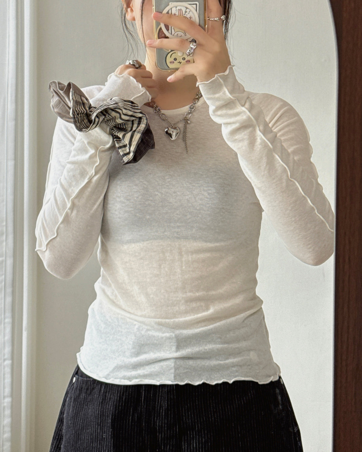 KA437 Plaid Mix Scrunchie