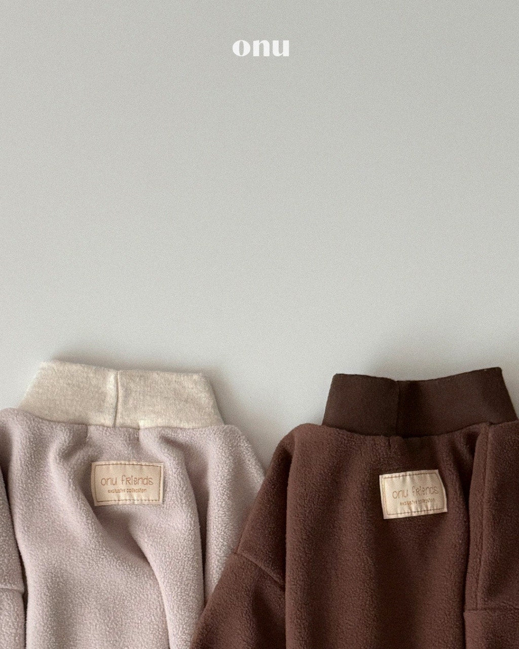 🍪KIDS 三角領衛衣 - Gray | Brown
