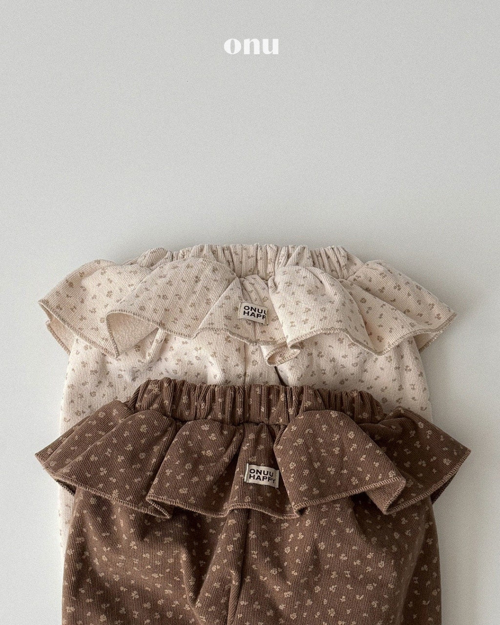 🍪KIDS 雪花燈籠褲 - Beige | Brown