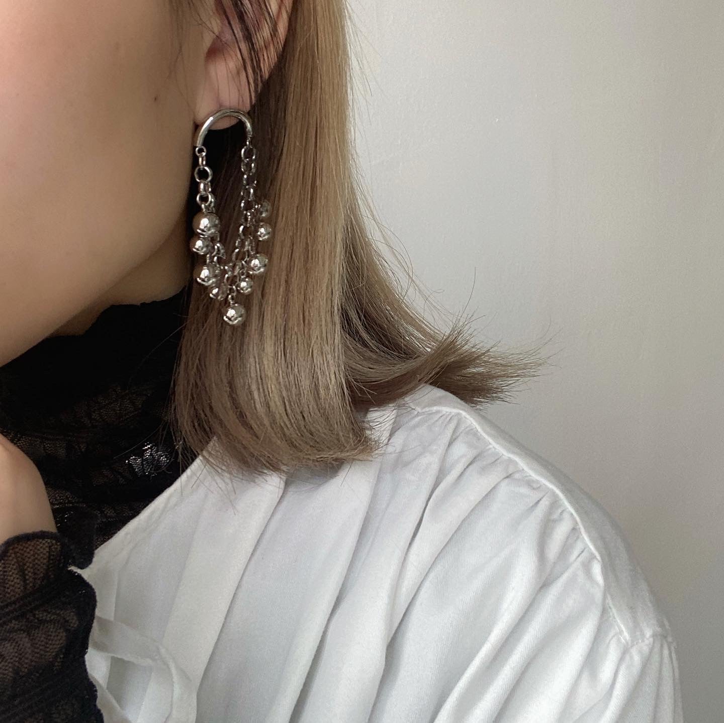 現貨 KM154 BallBall Earring - Sliver