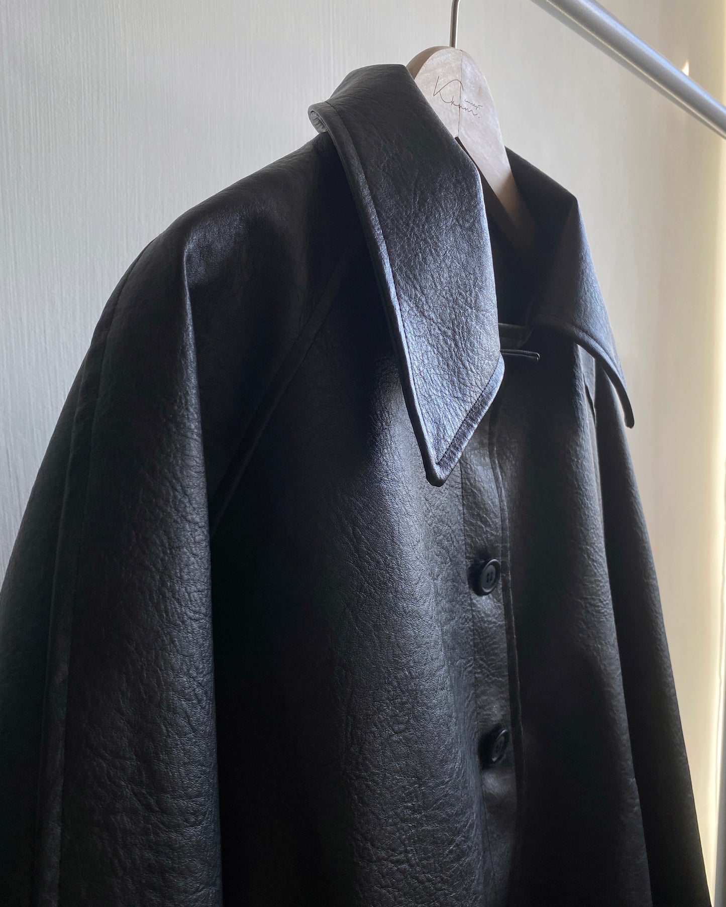 現貨 JK031 Aline PU Leather Jacket - Black