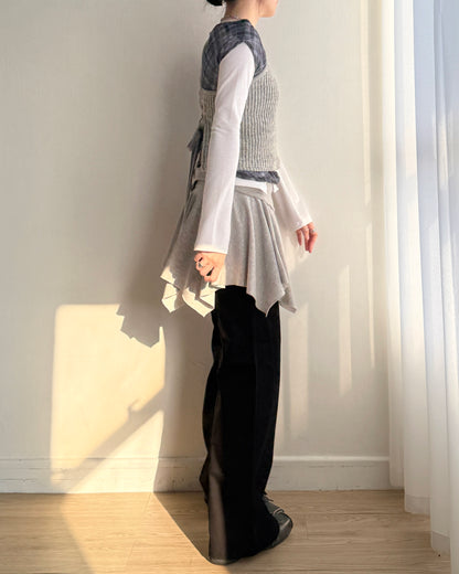 PT078 Flared Pants - Khaki | Black