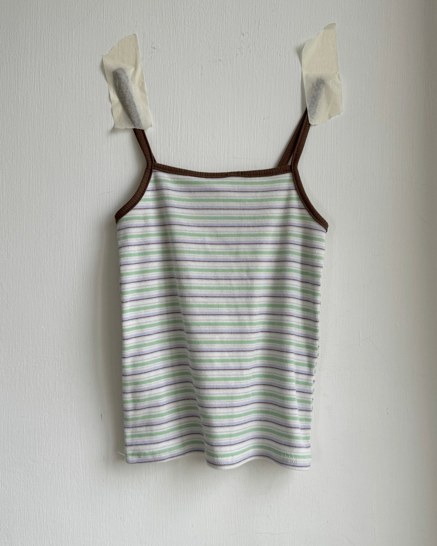 VT293 Striped Vest - Green | Navy