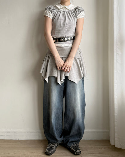 VT285 Flat Off Vest - White | Gray | Red