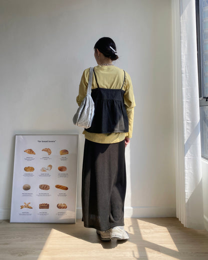 現貨 SK176 Must have!! Skirt - Black | Mustard