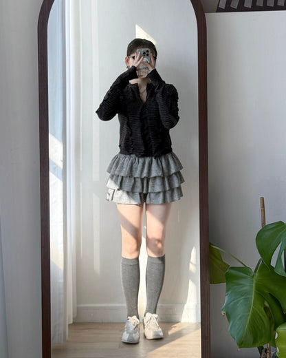 TP562 開叉微性感上衣 - Pink | Black