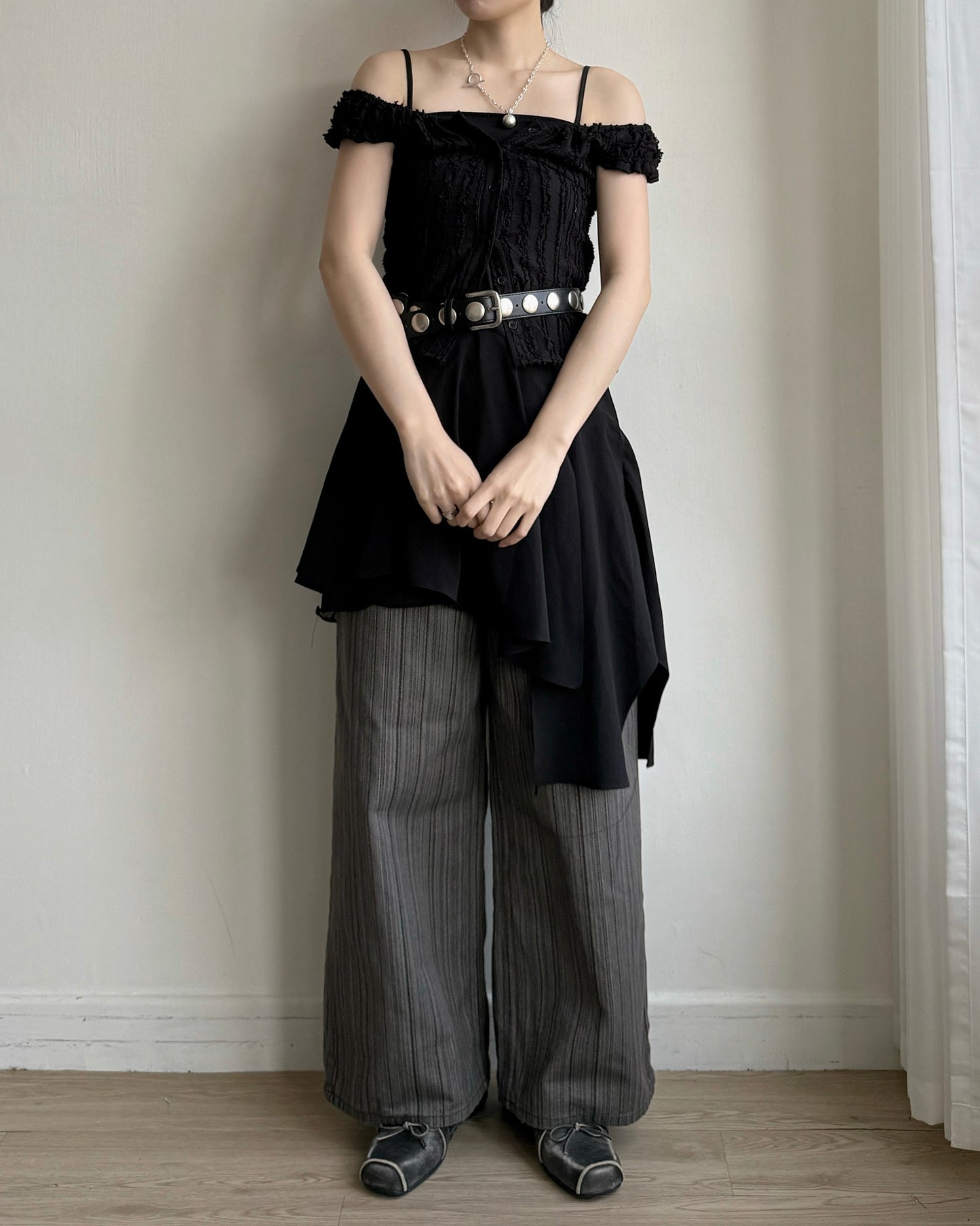 DS291 Chiffon OPS - Black | White