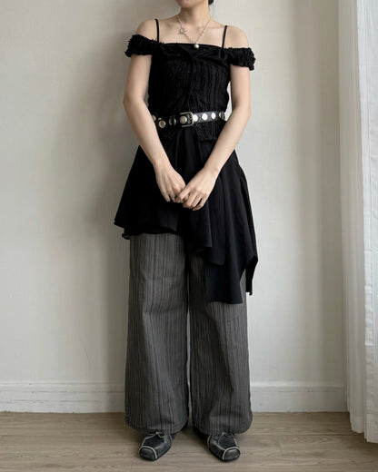 DS291 Chiffon OPS - Black | White