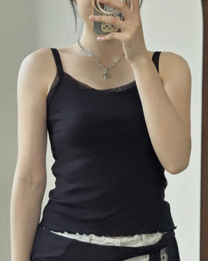 VT329 Layer Sleeveless - Brown | White | Black