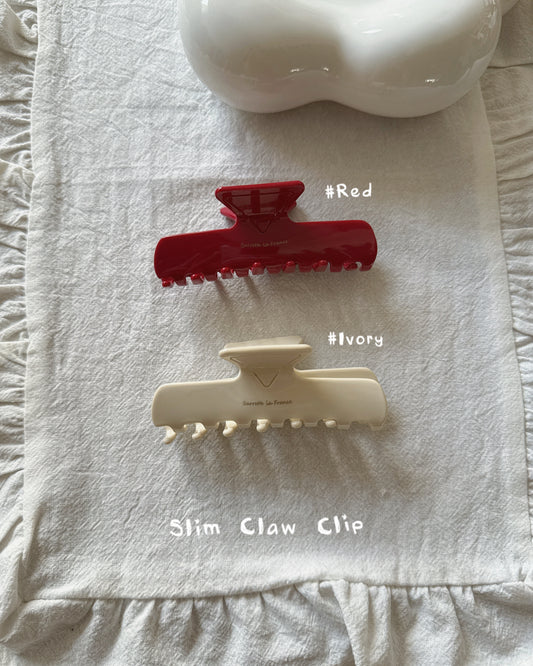 KA434 Slim Claw Clie - Ivory | Red