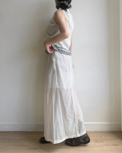 SK195 Dover Skirt - Ivory | Black