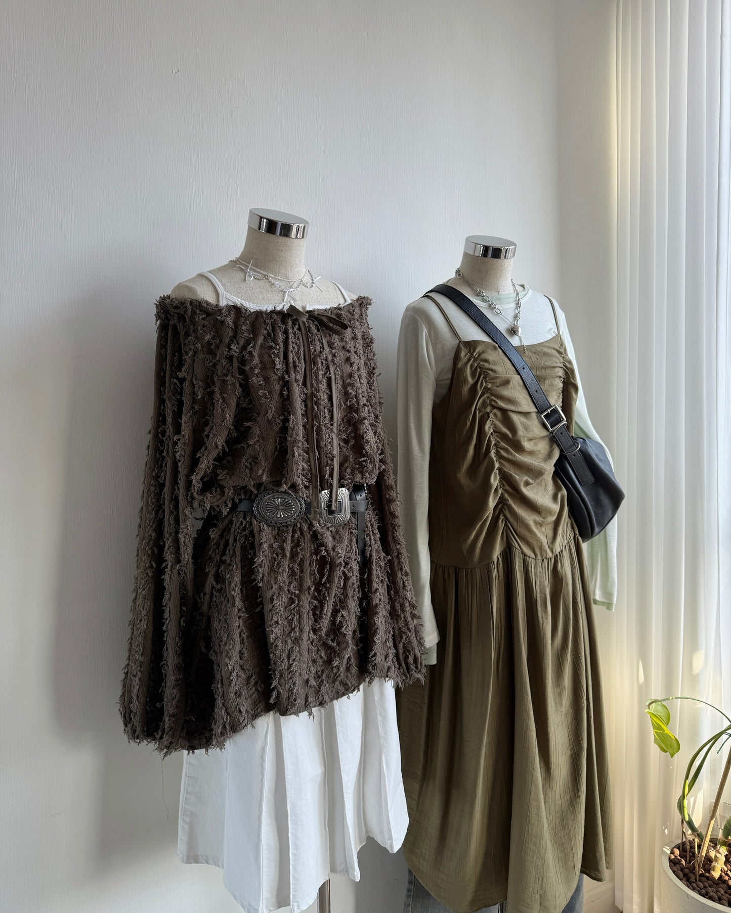 TP573 Crumbble Blouse - Khaki | Black | Ivory