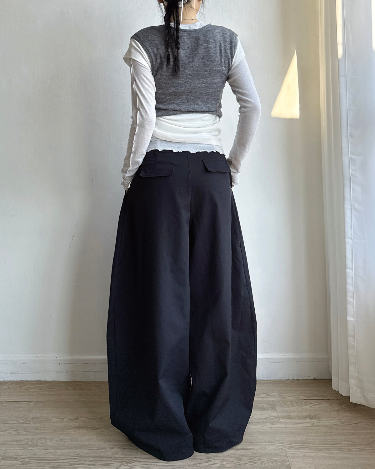TP621 Lettuce Seam Long Sleeve - Ivory | Gray | Blue | Charcoal