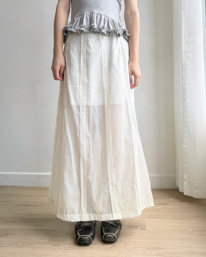 SK195 Dover Skirt - Ivory | Black