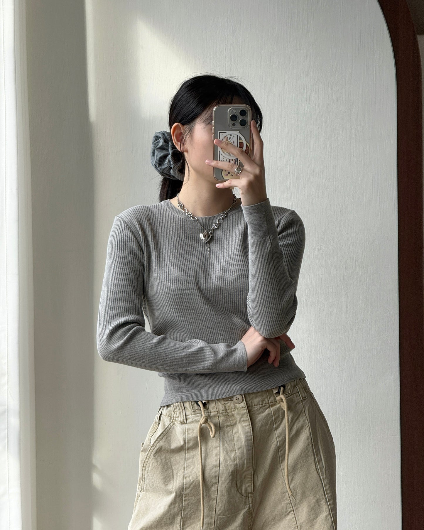 TP558 Ribbed Knit (Women) - Beige | Gray | Black